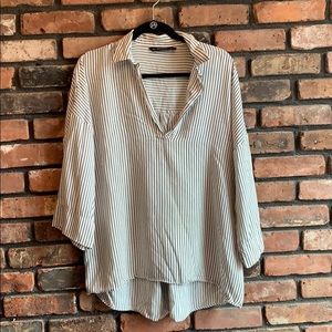 Zara striped blouse